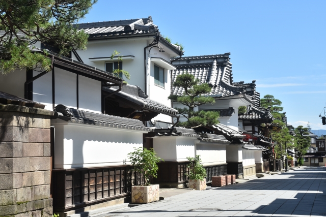 善光寺付近の宿坊の街並み
