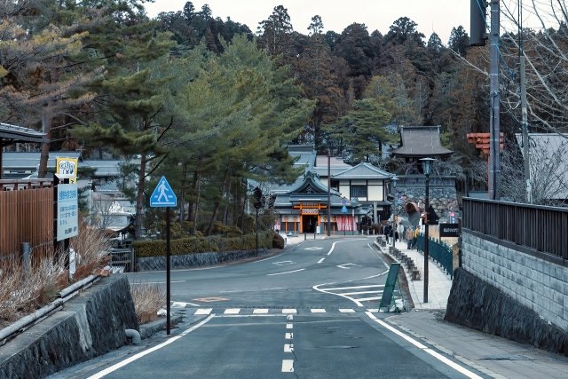 高野山の宿坊街